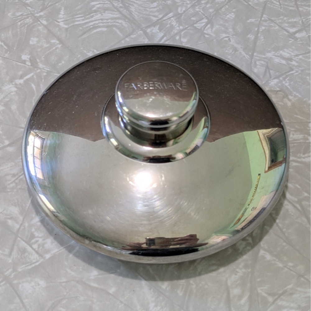 Farberware 5 3/8 Inner Lip Stainless Steel Pot Lid Silver Handle Vintage